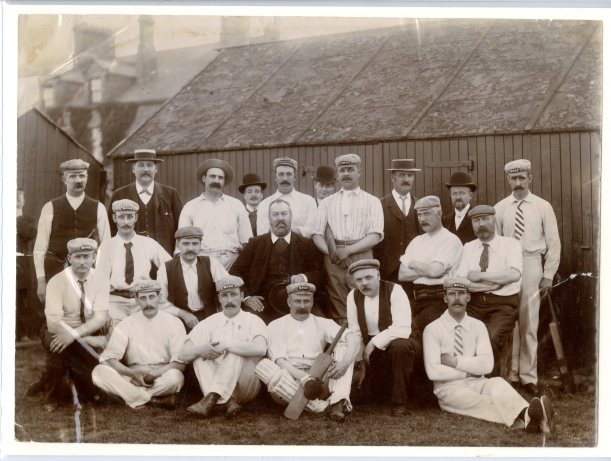 Chief Constable William Ashe seated centre, and the Middlesbrough Police Force cricket team. Early 1900s